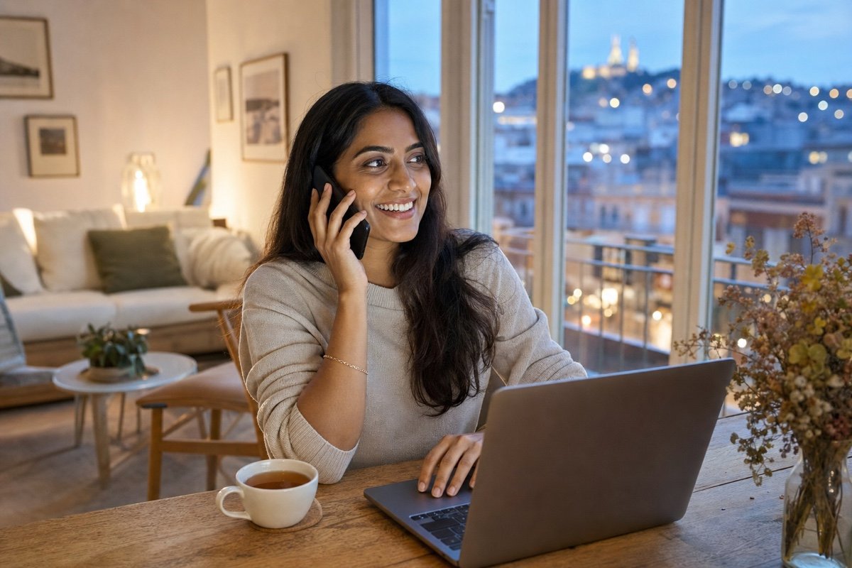 Donna in Europa chiama la famiglia a Dubai su un numero normale